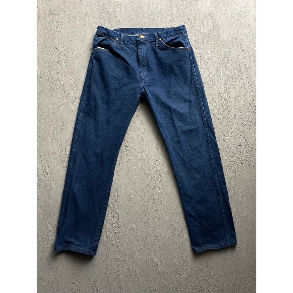 Vintage Cowboy Cut Denim Jeans Mens 34x30 Blue 90s Wrangler